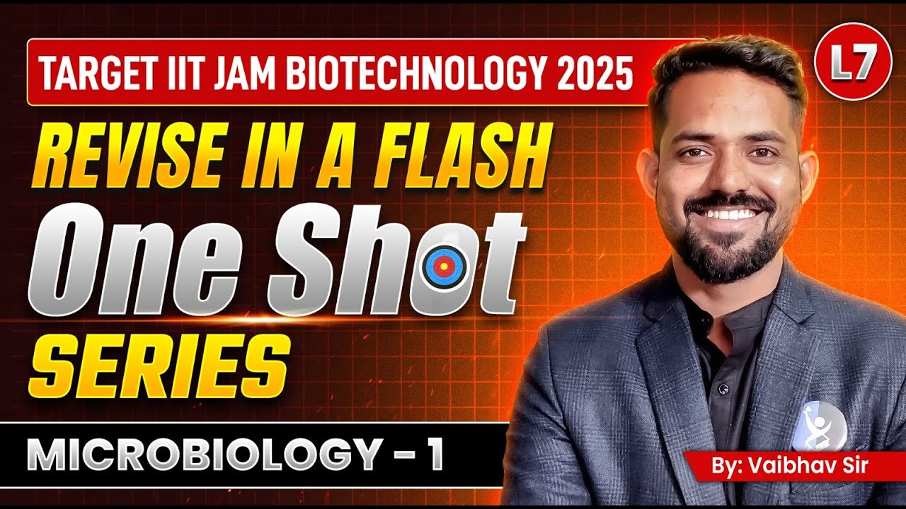 Microbiology IIT JAM Biotechnology One Shot Revision 2025🔥 Master in 1 Day!