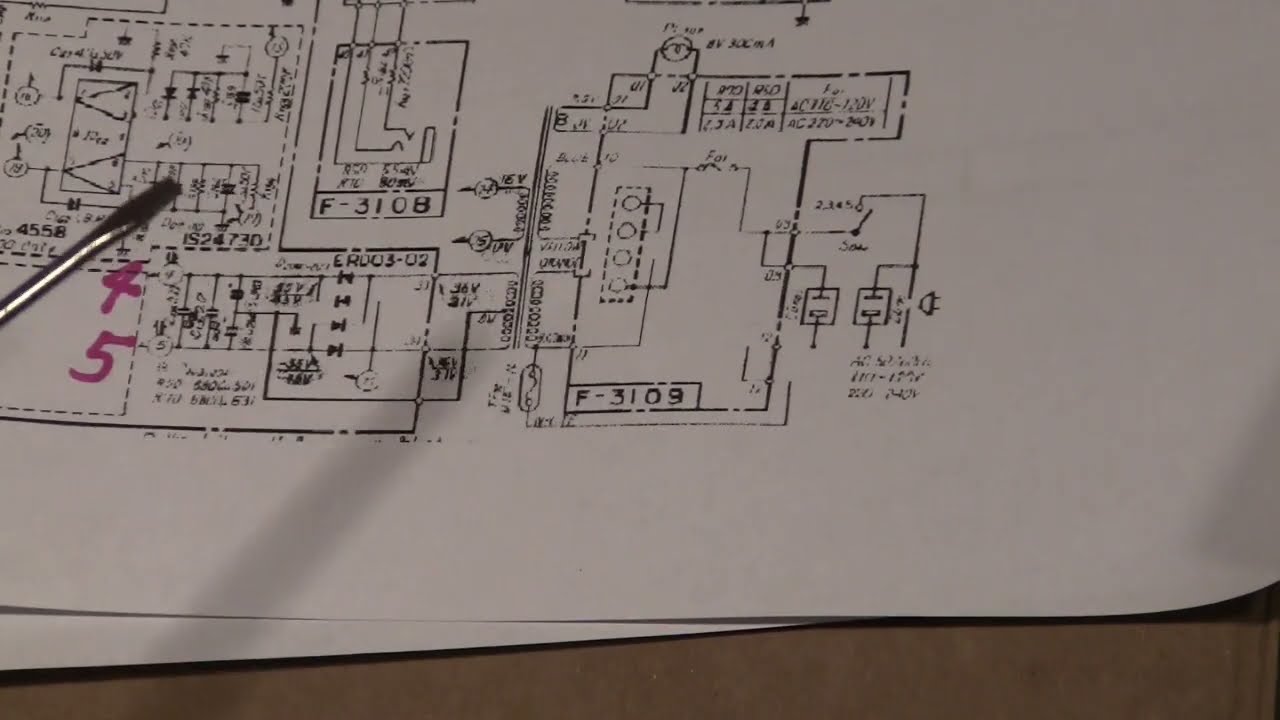 Sansui R50 Repair with power transistor short circuit