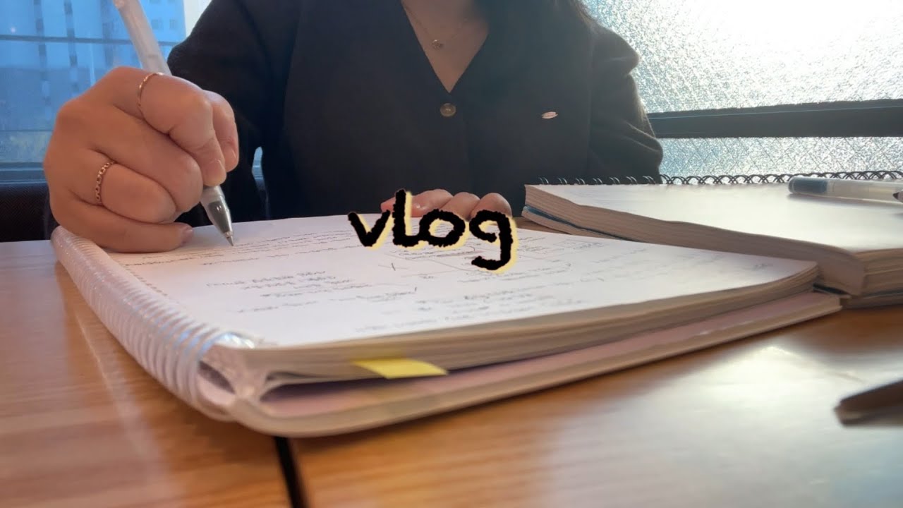 vlog) 진도 개개개개개개 밀린 행정법 공부하기 | 국어 독해 문제집 두 권 타파한 공시생 브이로그 | 카공