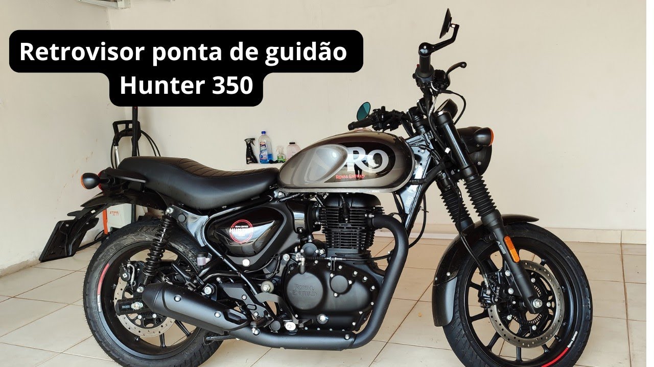 Retrovisor ponta de guidão - Hunter 350 Royal Enfield