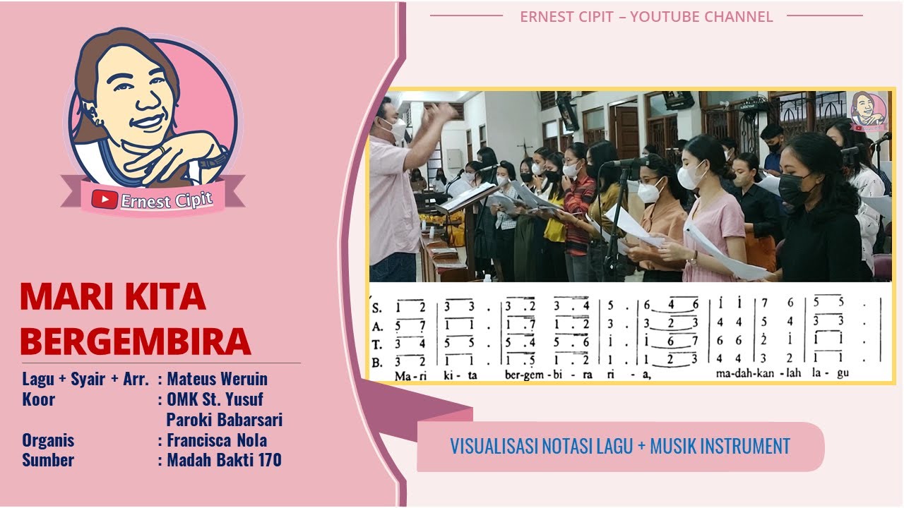Lagu Pembuka Minggu Biasa Mari Kita Bergembira Ria | Madah Bakti 170