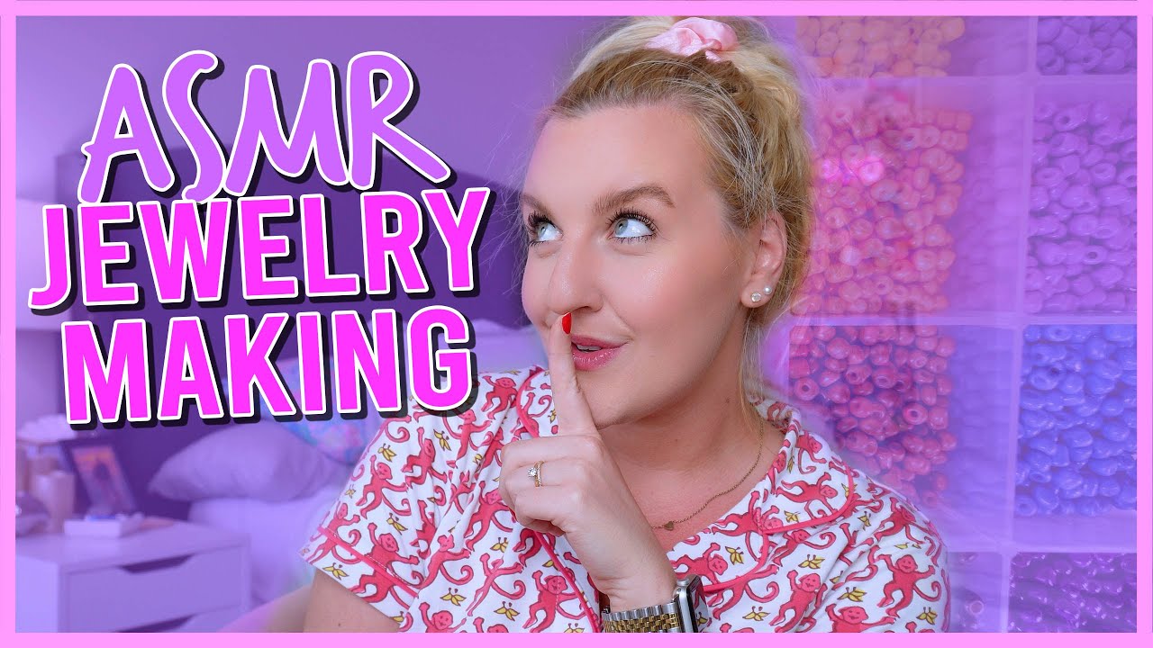 ASMR CLAY BEADED BRACELET MAKING ✨no talking & real time✨