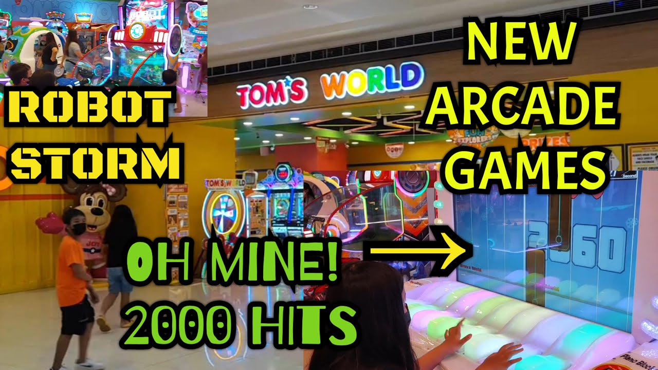 NEWEST ARCADE GAMES-TOMS WORLD AND WORLDS OF FUN, PIANO BLOCKS, ROBOT STORM, AND LATEST GAMES
