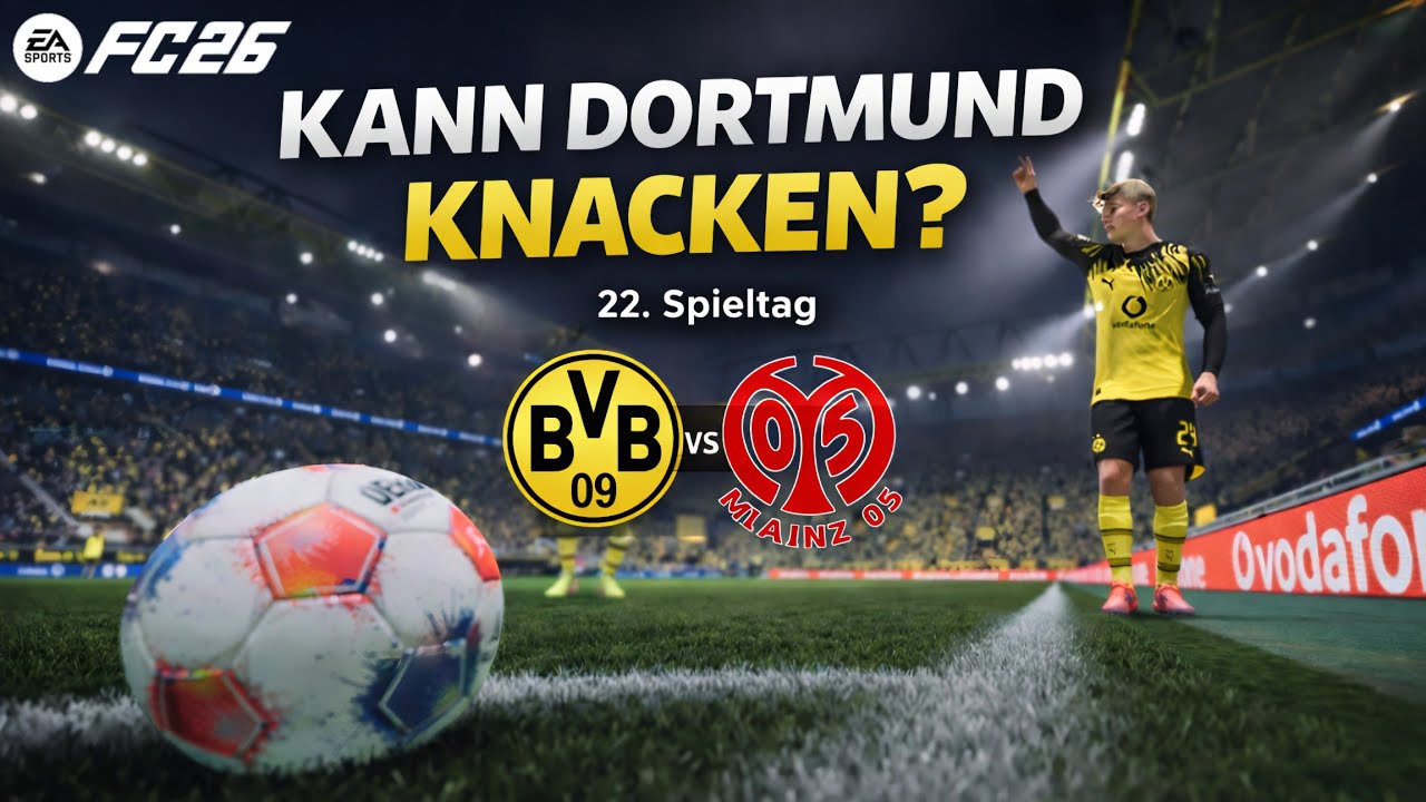 FC 26 | Borussia Dortmund vs Mainz 05 – Bundesliga  22. Spieltag | Kann der BVB das Spiel knacken?