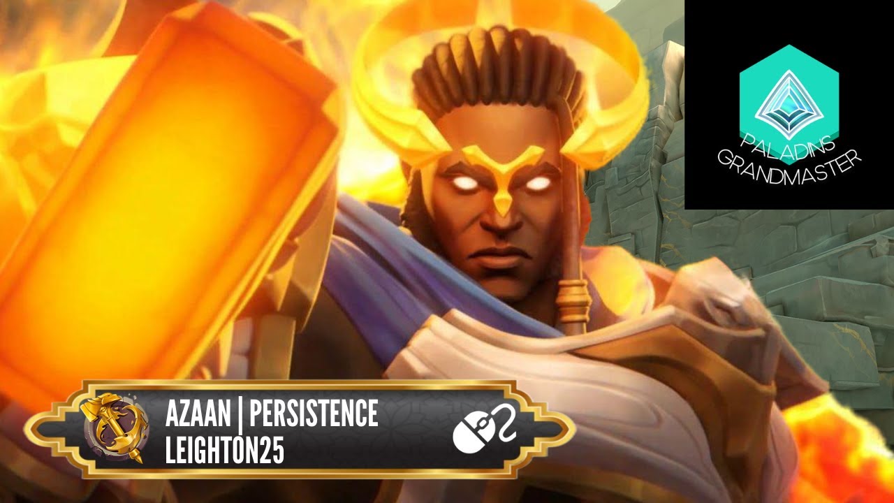 STACKED Ranked : Pentakill Azaan Best Off-Tank (Leighton25) Paladins Grandmaster