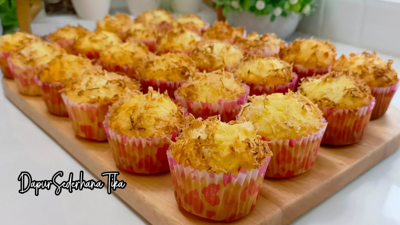 RESEP BOLU KELAPA MINI SUPER WANGI SUPER EMPUK, ENAK BANGET DEH BIKIN KETAGIHAN‼️