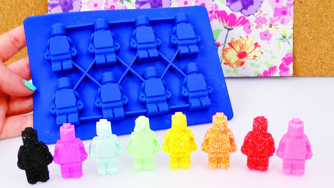 LEGO Figuren aus Wolkenschleim & Silk Clay?!  Foam Clay in Silikon Formen geht das?! Der große Test