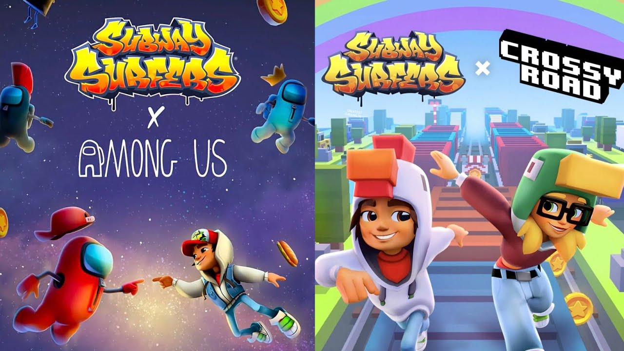 Subway surfers X Among us 🆚 X Crossy Road Challenge Map Comparison 