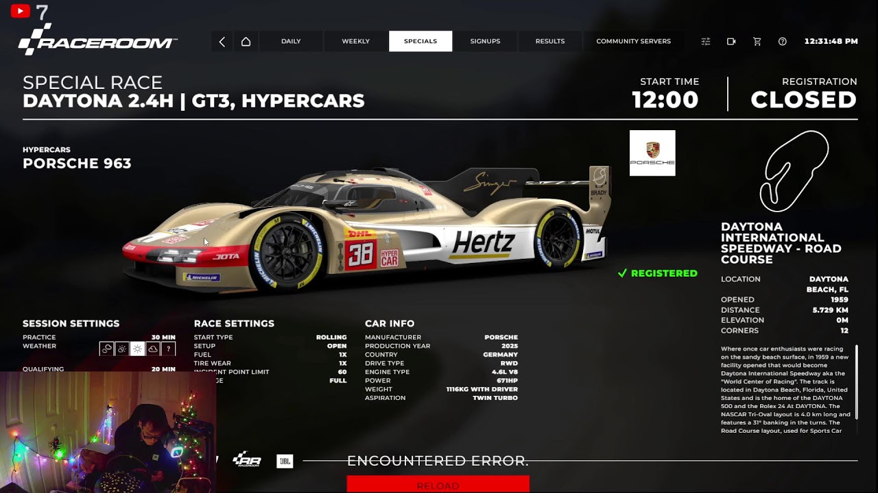 🔴LIVE- 2.4 hour of Daytona 2026 | Race Room