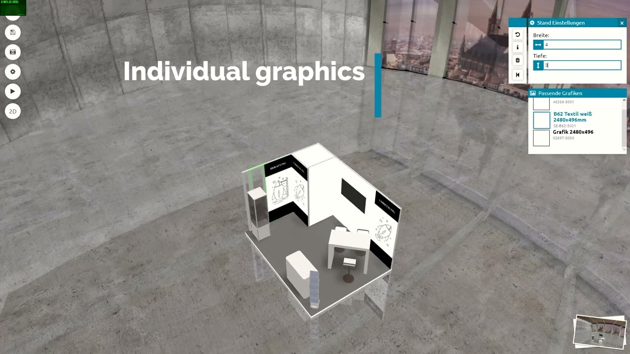 3D Exhibition stand configurator | Event Studio