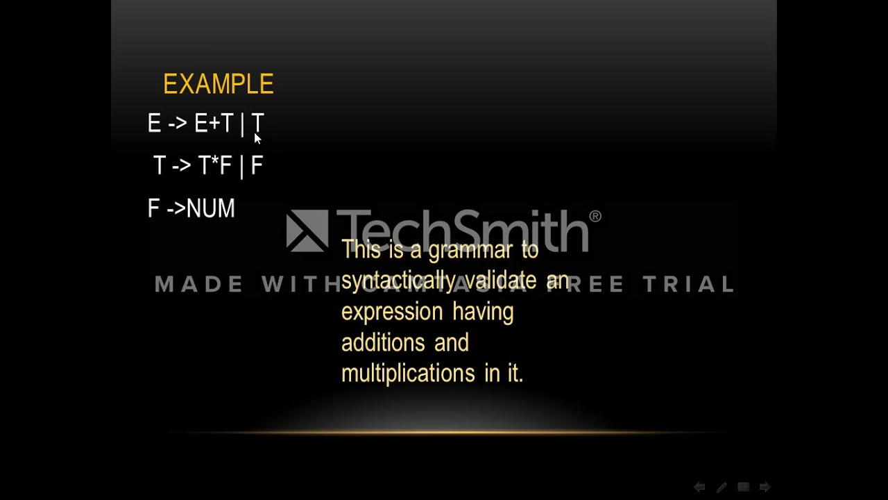 شرح مبسط عن  Syntax Directed Translation ومثال بسيط عن Parse tree