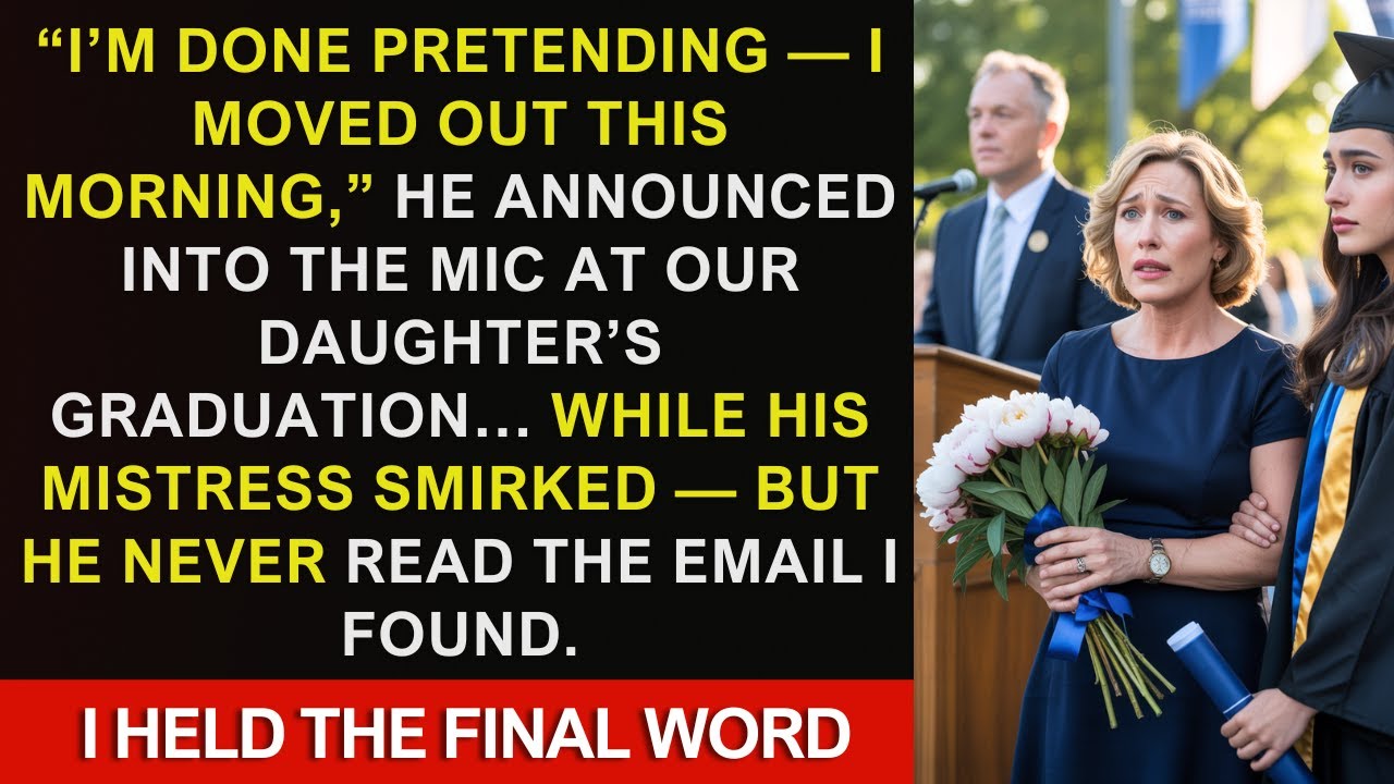 Husband Announced He Was Leaving Me At Our Daughter's Graduation, But Started Screaming When I...
