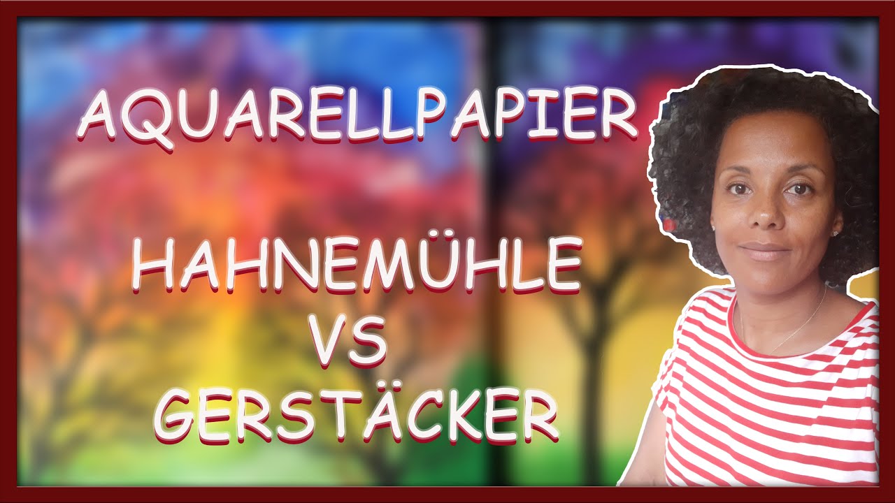 Hahnemühle Cornwall  vs Gerstäcker Aquarell Papier/Günstig vs Teuer / 450 g vs 300 g Papier