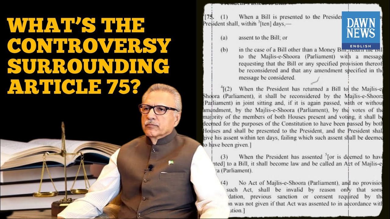 What's The Controversy Surrounding Article 75? | TLDR | Dawn News English