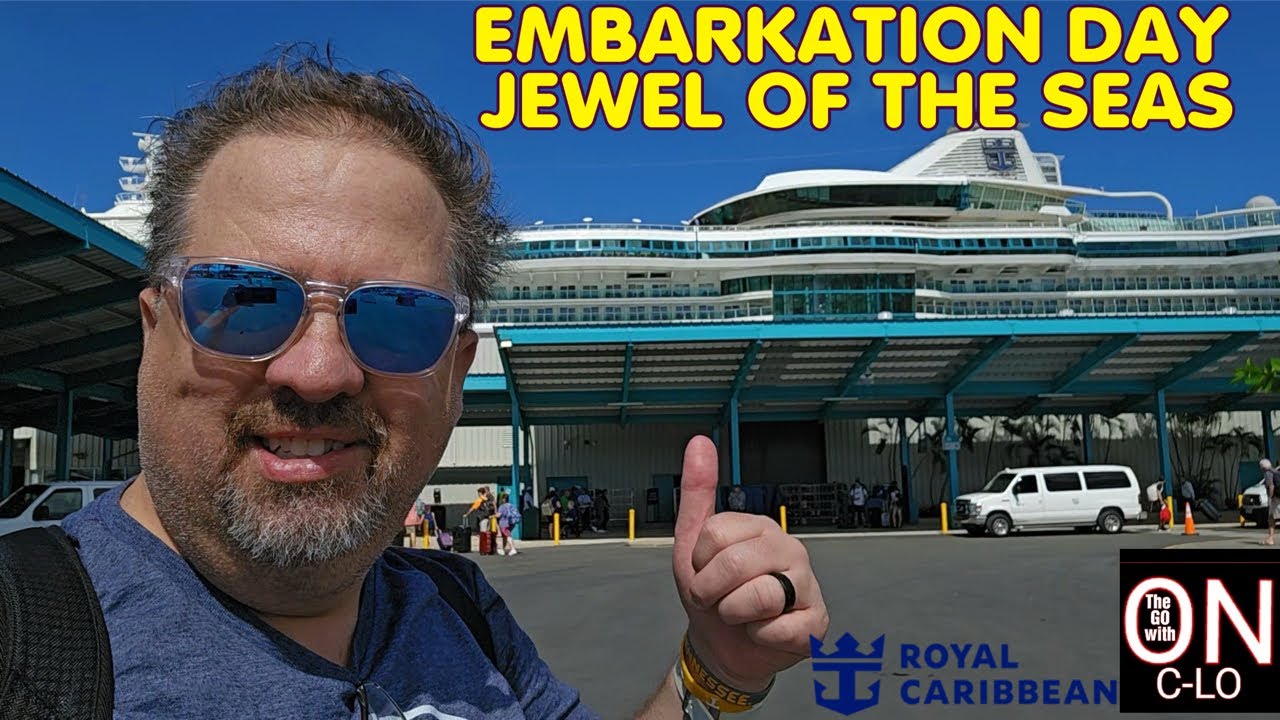 EMBARKATION DAY Royal Caribbean Jewel of the Seas. 7 night Southern Carribean Cruise & Sail away