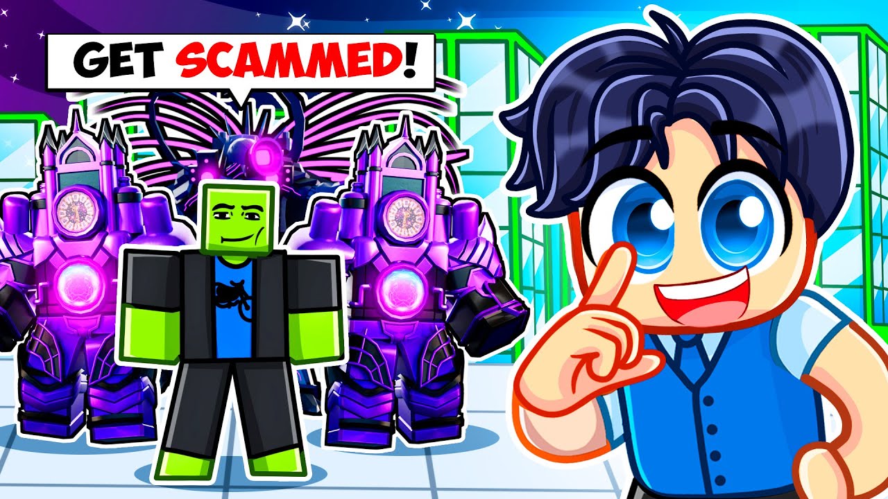Scamming A SCAMMER For The NEW COSMIC GALACTIC TRITITAN In SKIBIDI TOWER DEFENSE!