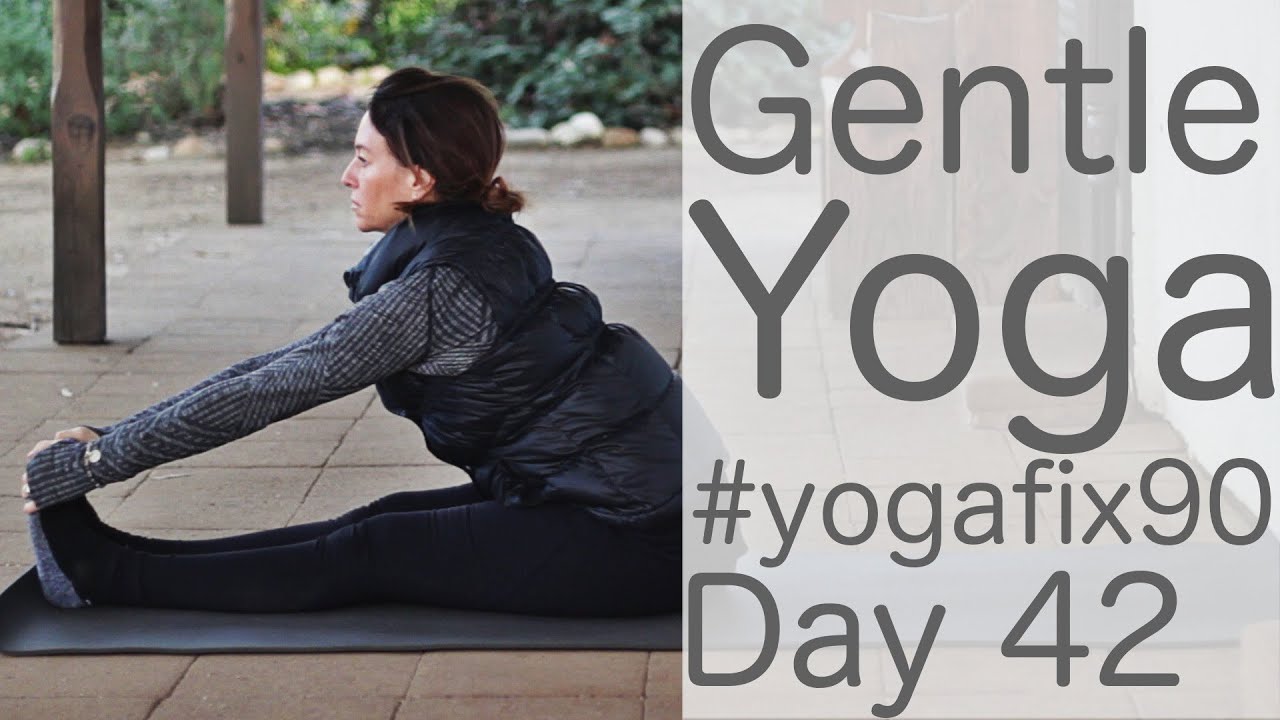 30 Minute Gentle Yoga Flow (Full Body stretch) Day 42 Yoga Fix 90  | Fightmaster Yoga Videos
