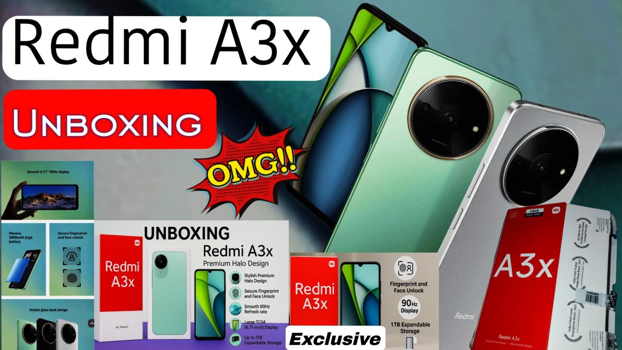 Redmi A3x Unboxing 🔥 | ₹5,999 ka Budget Killer Phone! 90Hz Display + 5000mAh Battery | 1TB Storage!