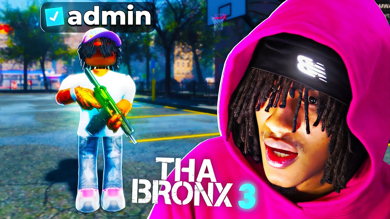 I Played with a ADMIN in Roblox Tha Bronx 3...