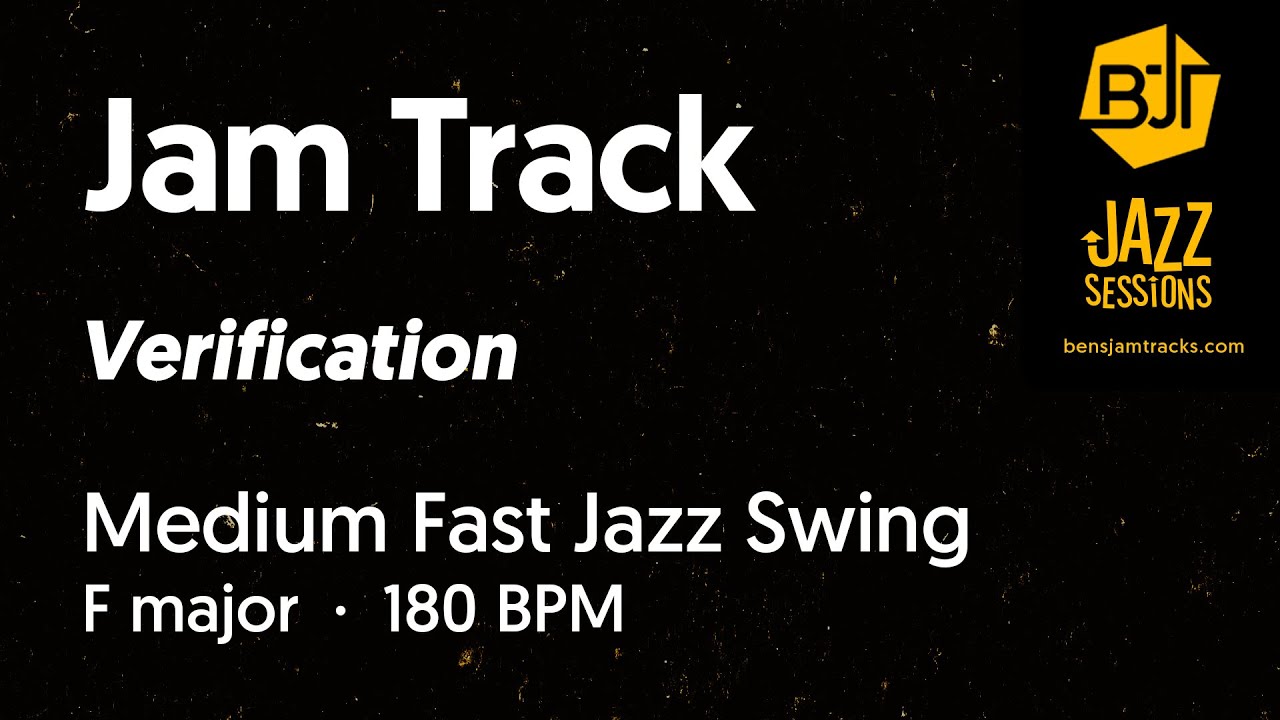 Verification (Confirmation) - Medium Fast Jazz Swing Jam Track