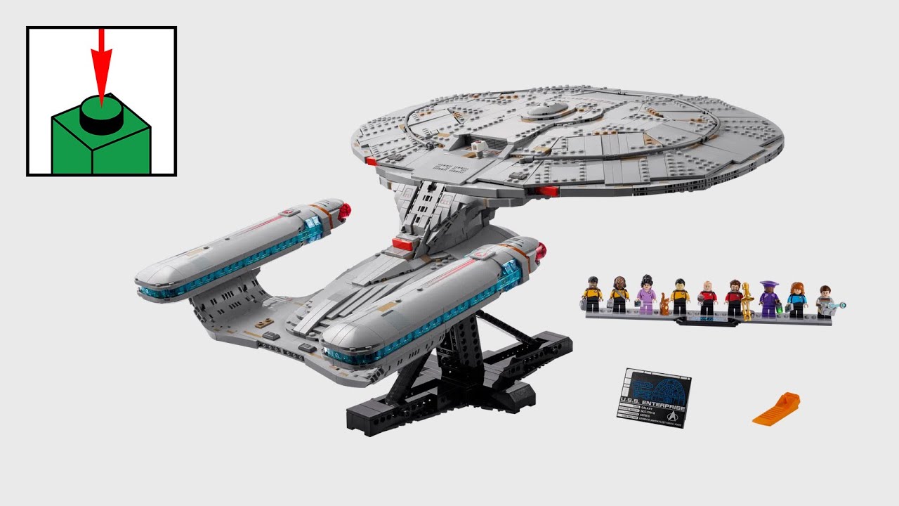 LEGO Icons 10356, Star Trek: U.S.S. Enterprise NCC-1701-D - инструкции по сборке