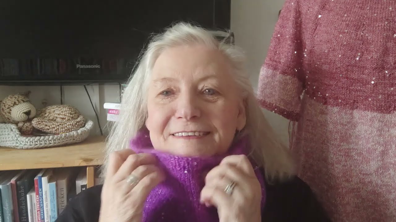Folge 303. Neuer Bobbel,💞neues Tuch , Ärmelschal Deluxe, Leo, Romantik und Hildegard, uralte Hefte. 