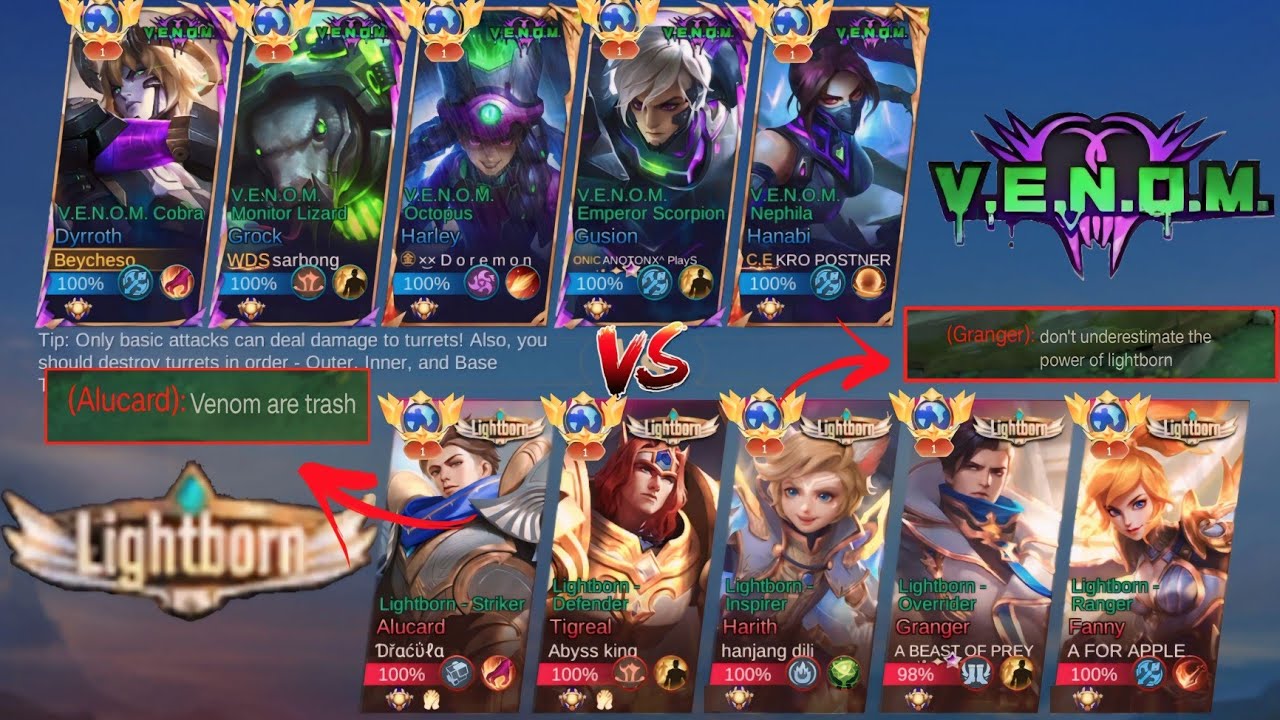 V.E.N.O.M SQUAD VS LIGHTBORN TRASHTALKERS ! THEY SAID V.E.N.O.M ARE TRASH