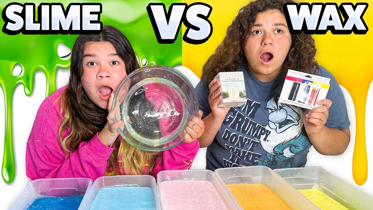 Pouring WAX On SLIME?! Satisfying Wax Slime!! Episode 2