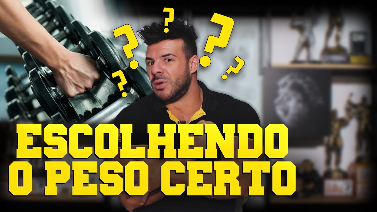 Escolha a carga correta para seu treino