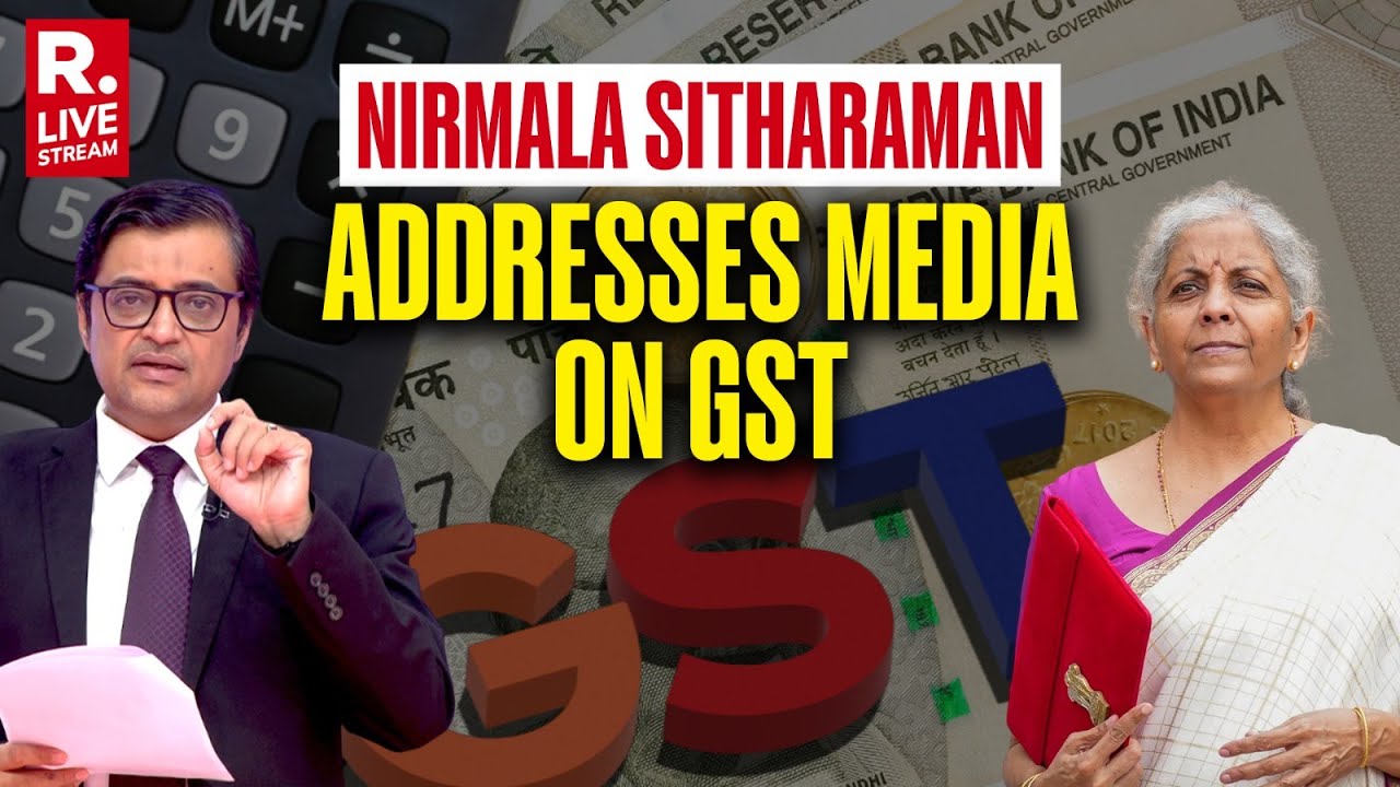 LIVE: Union Finance Minister Nirmala Sitharaman Addresses Media on 56th GST Council Meeting