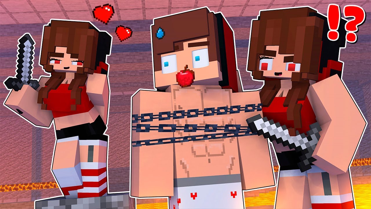 MAIZEN : JJ and DARK JJ SISTER TWINS CRAZY LOVE!? - Minecraft Animation JJ & Mikey