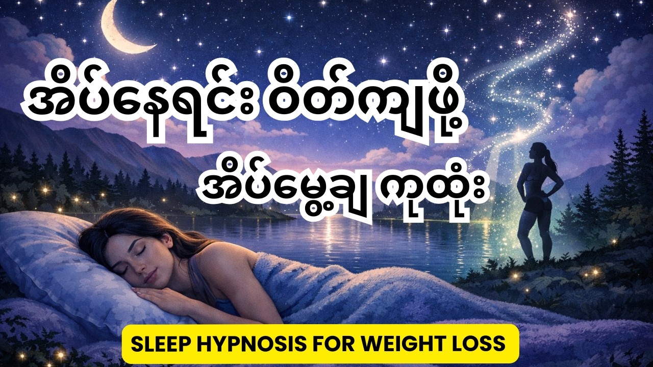 နှစ်ခြိုက်စွာအိပ်ပျော်စေဖို့​ | Sleep Hypnosis for Weight Loss (Deep Sleep & Theta Waves)