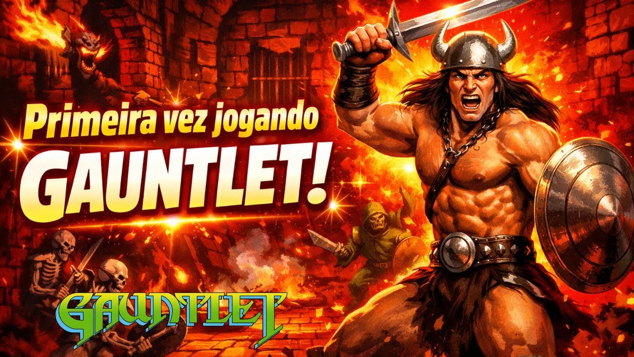 Primeira partida em Gauntlet no Master System: Aventura épica!