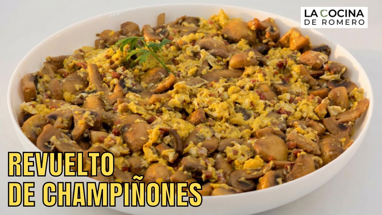 Revuelto de champiñones con jamón: rápido y brutal 🤤