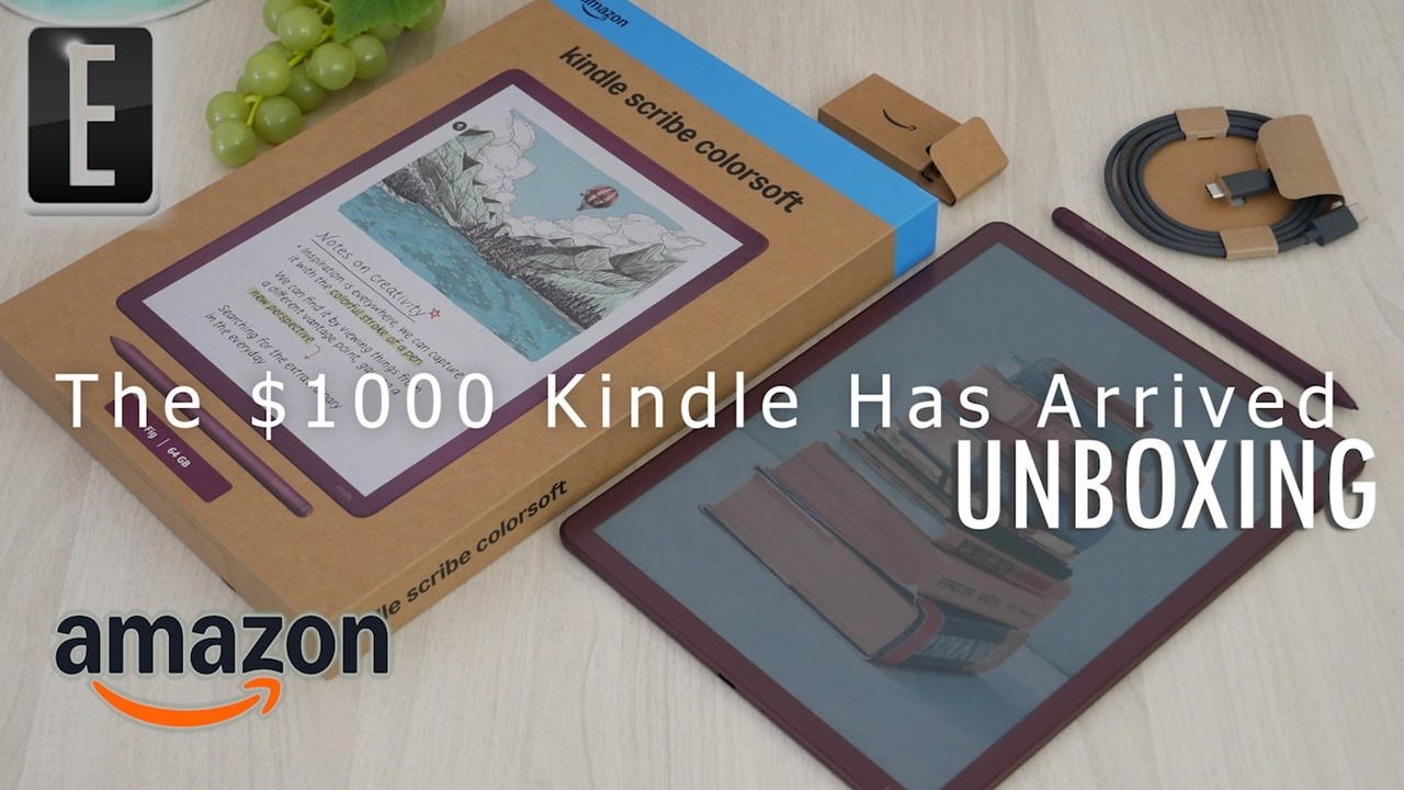 Распаковка электронной книги Amazon Kindle Scribe Colorsoft 11 дюймов