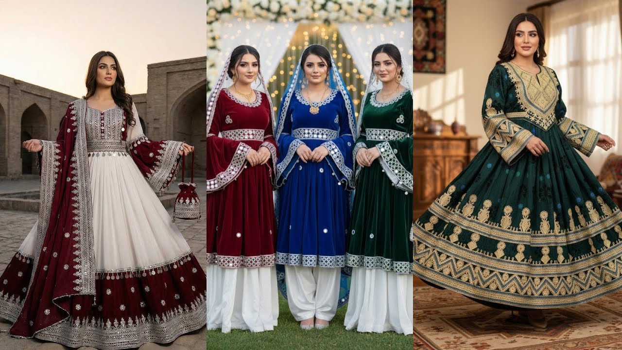 How can Afghan girls make their look unique in their national dress 👗|| Afghani Eid Outfits 2026