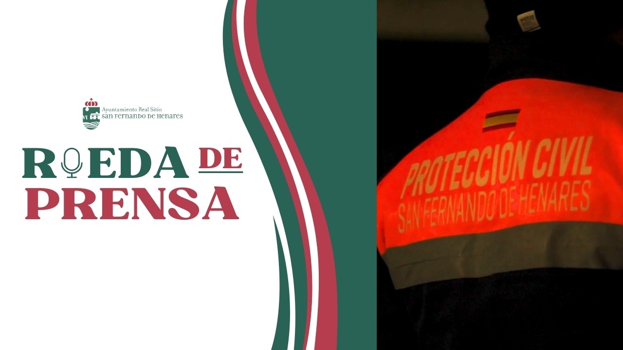 🔴RUEDA DE PRENSA: Presentación Memoria Protección Civil | San Fernando de Henares