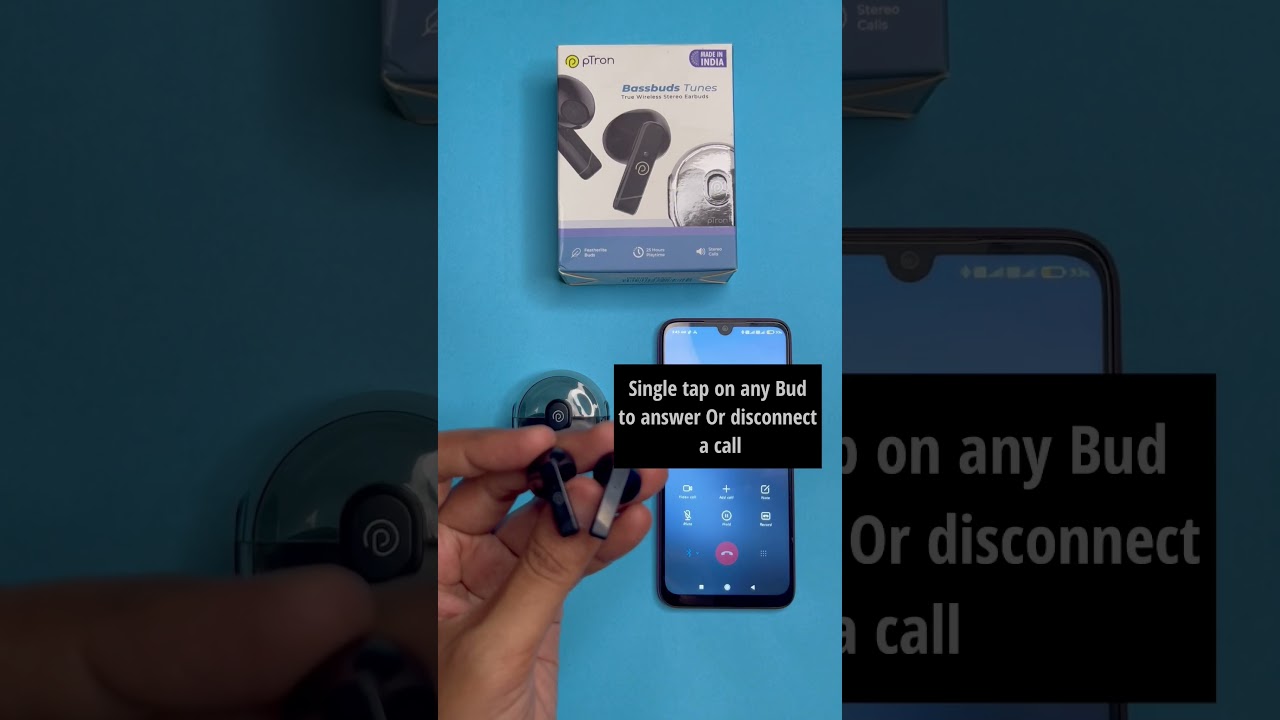 Ptron Bassbuds Tunes TWS | All Tap control Tutorial | 