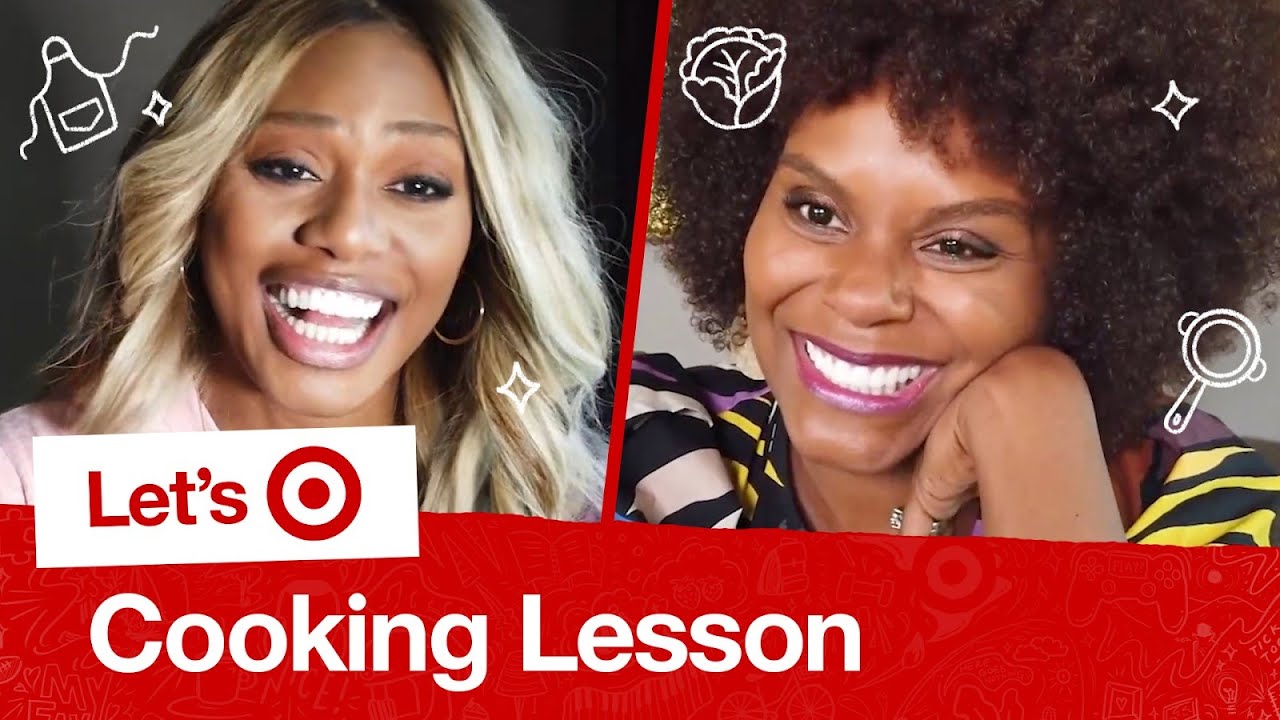 Tabitha Brown Teaches Laverne Cox How to Cook | Let's Target