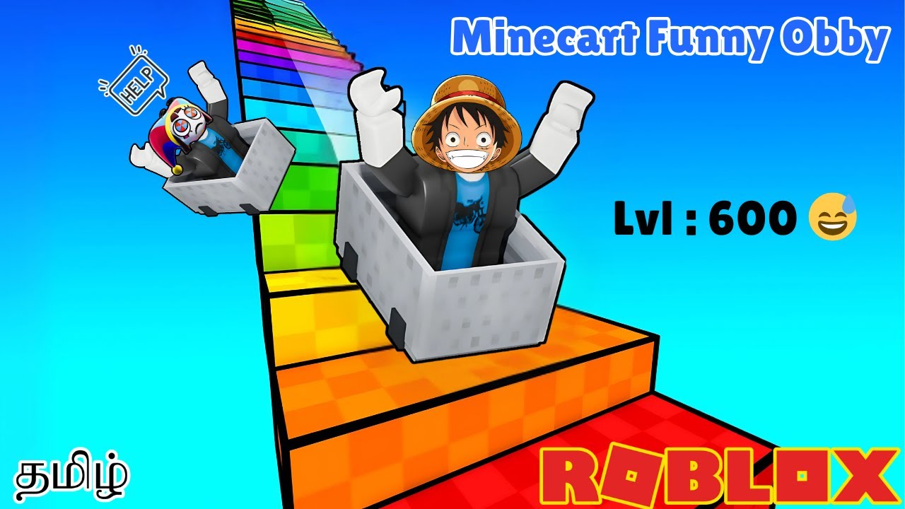 Roblox MINECART OBBY Funny Gameplay With Kutty Earth