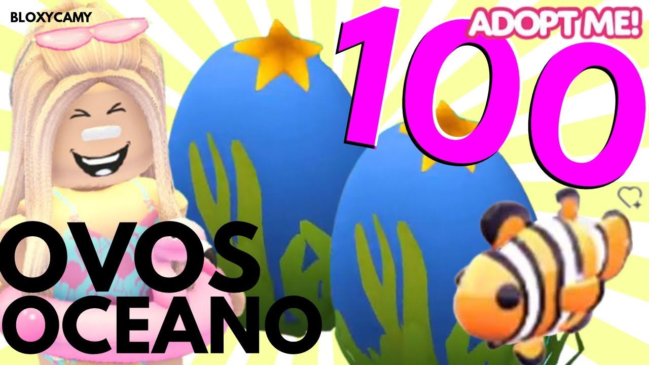 *ABRINDO 100 OVOS OCEANO* ATUALIZAÇÃO OVO OCEANO ADOPT ME.
