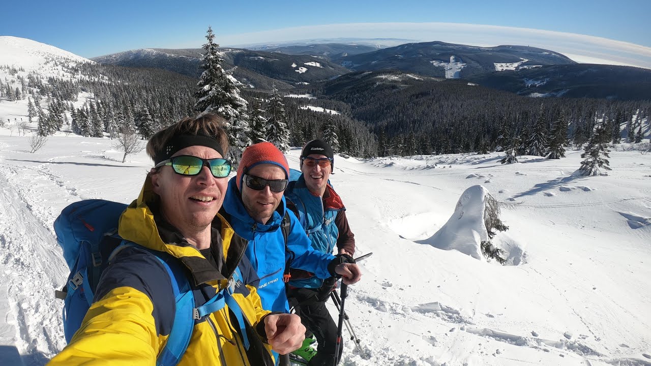 Poprvé na skialpech - Pec pod Sněžkou - Sněžka