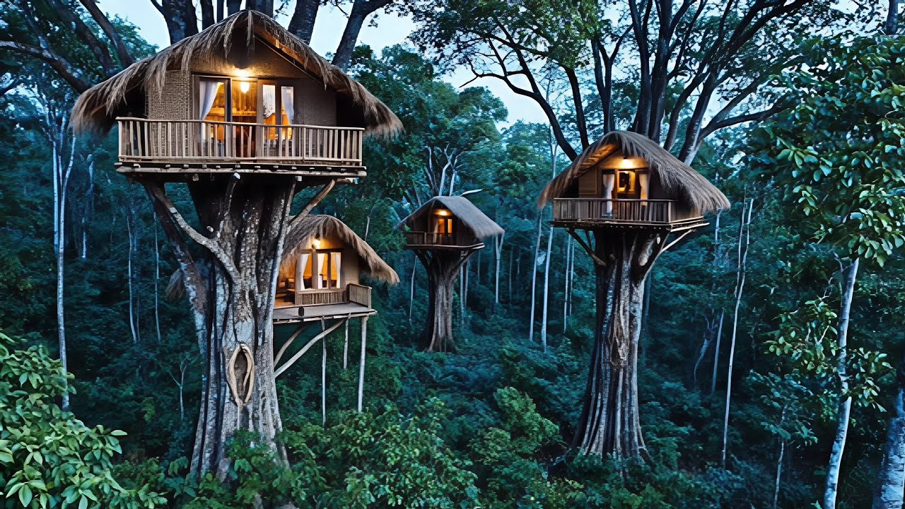 Only here - The mystery inside the treehouse village: A perilous journey to harvest the beehive.