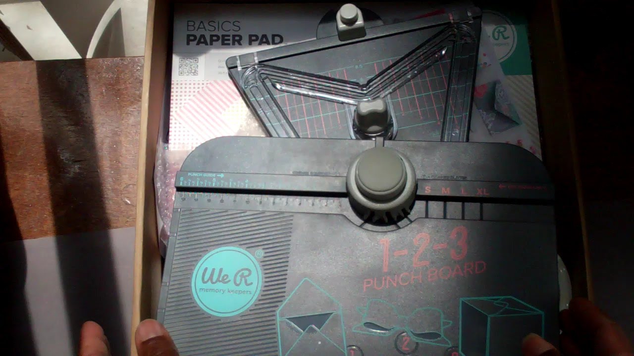 We R Memory Keepers 123 Punch board:  Make pocket letter envelopes