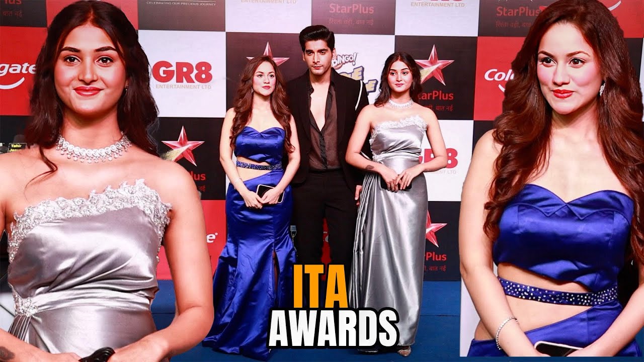Dil Ko Tumse Pyaar Hua Serial Actress Akshit Sukhija,Urvashi ,Aditi Tripathi, At ITA Awards 2024