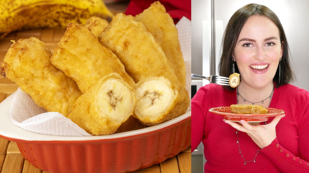 BANANA EMPANADA E FRITA S&Oacute; 5 INGREDIENTES | Cook'n Enjoy 821