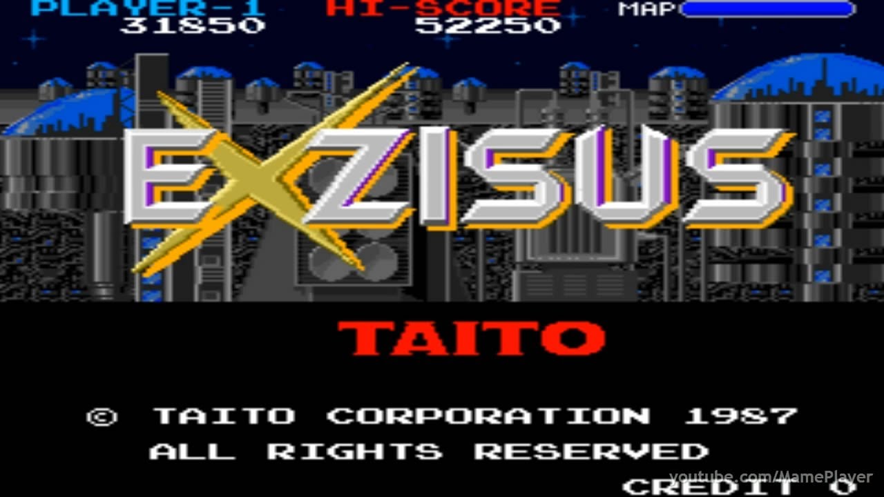Exzisus 1987 Taito Mame Retro Arcade Games