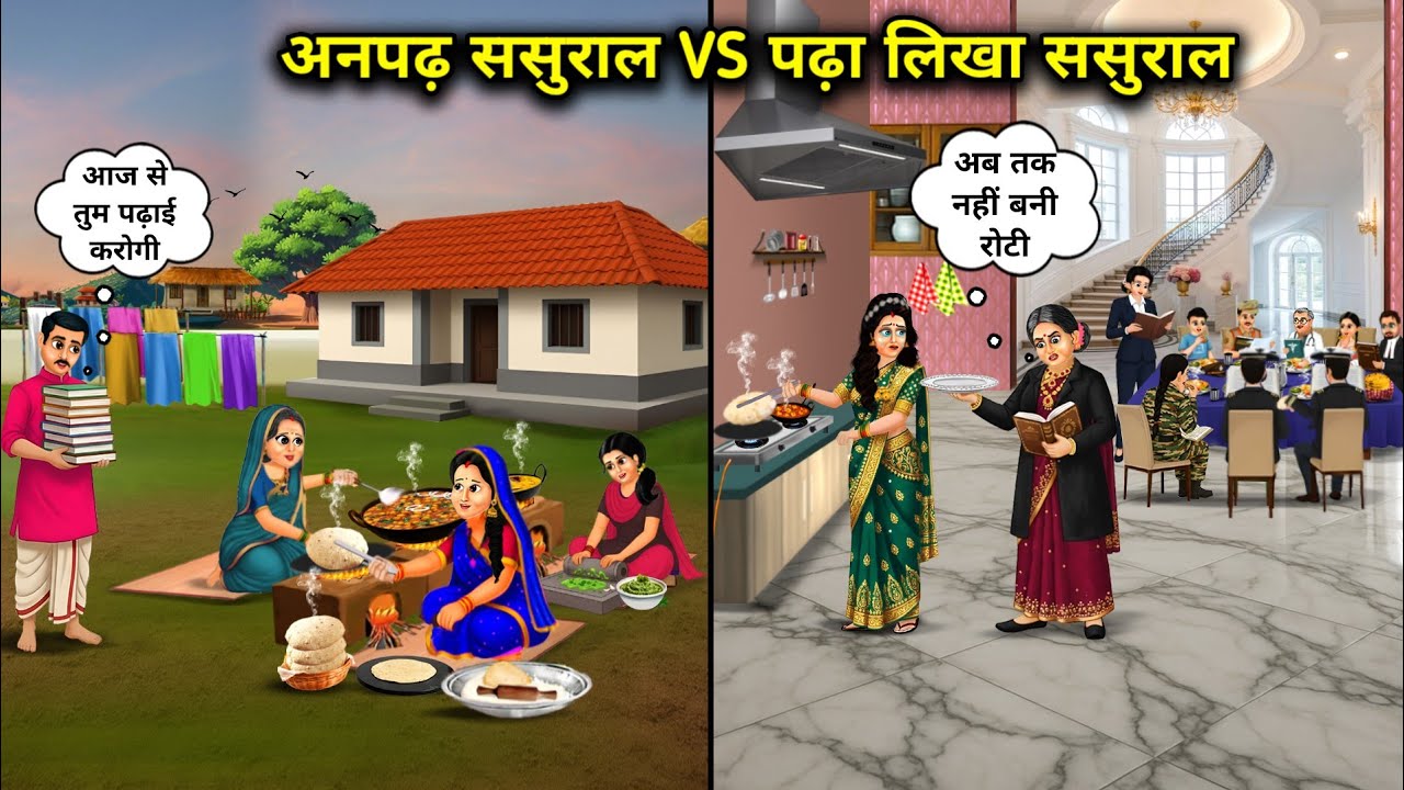 अनपढ़ ससुराल VS पढ़ा लिखा ससुराल | Illiterate In-Laws VS Educated In-Laws | Abundance Sas Bahu Tv 