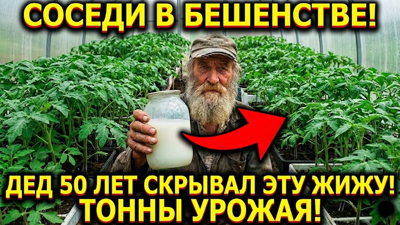 СОСЕДИ В БЕШЕНСТВЕ! Дед 50 лет скрывал это МОЛОЧКО для рассады. Растут ТОННЫ!