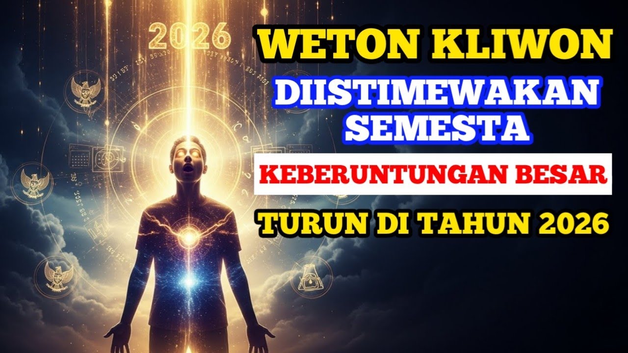 WETON KLIWON Diistimewakan Semesta! Keberuntungan Besar Turun di 2026, Siap-Siap Terperanjat!